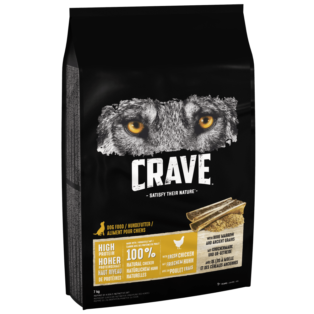 CRAVE™ Adult Dry Dog Food with Bone Marrow & Ancient Grains 7kg